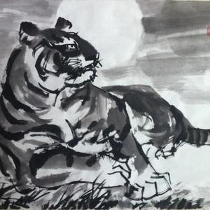 刘明星画虎