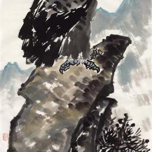 刘明星松鹰图