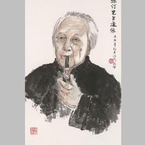 陈海安 《张仃先生造像》