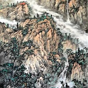 斜阳岚翠
