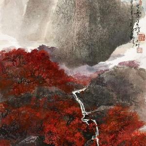 宋雨桂秋泉图
