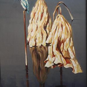 《残荷夕照》