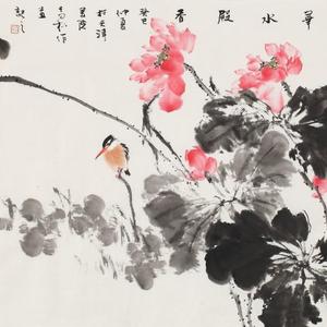 风动荷花水殿香