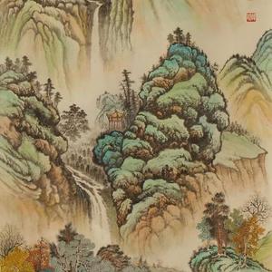云净山浮翠 涧清石伴苔
