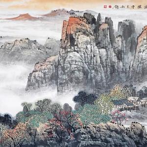 朝霞万里