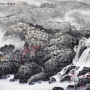 雨后溪山