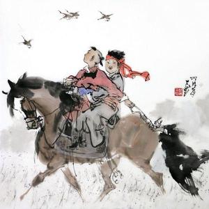 无题（小孩骑马）