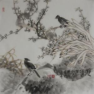 双清图 68x68cm