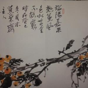 梁士军花鸟（色似黄金不救贫）