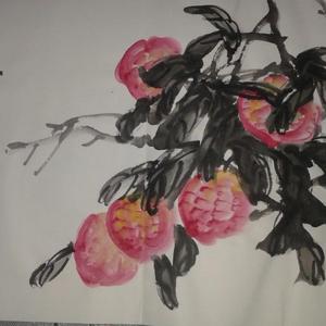 梁士军花鸟（多寿图）