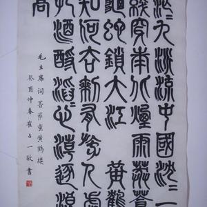 书法毛主席词