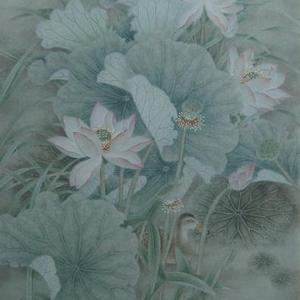 荷花六尺四条屏（3）