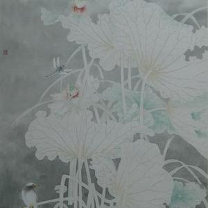 荷花六尺条屏（3）