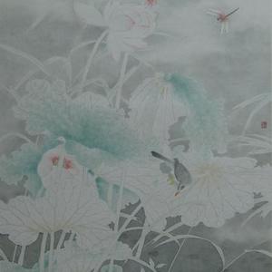 荷花六尺条屏（4）