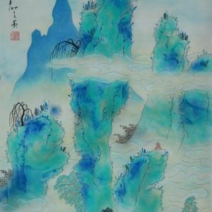 青绿山水之一