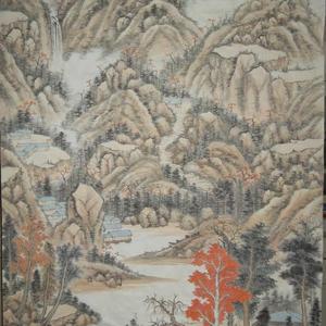 秋山白云有人家