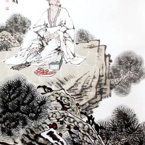 《东坡赏月 》