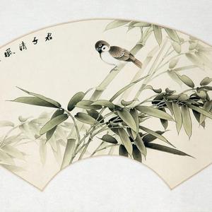 《君子清风 扇面》