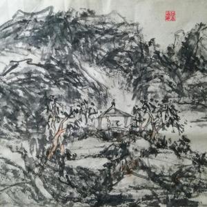 仿黃宾虹山水册