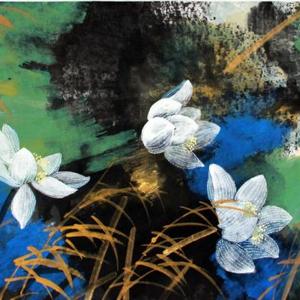 藕花菱蔓满重湖