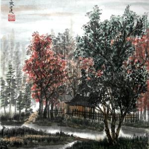 霞披嫣红