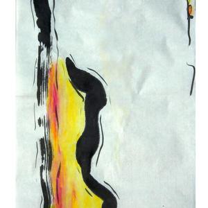 抽象风尚水墨-阳系列组画-005