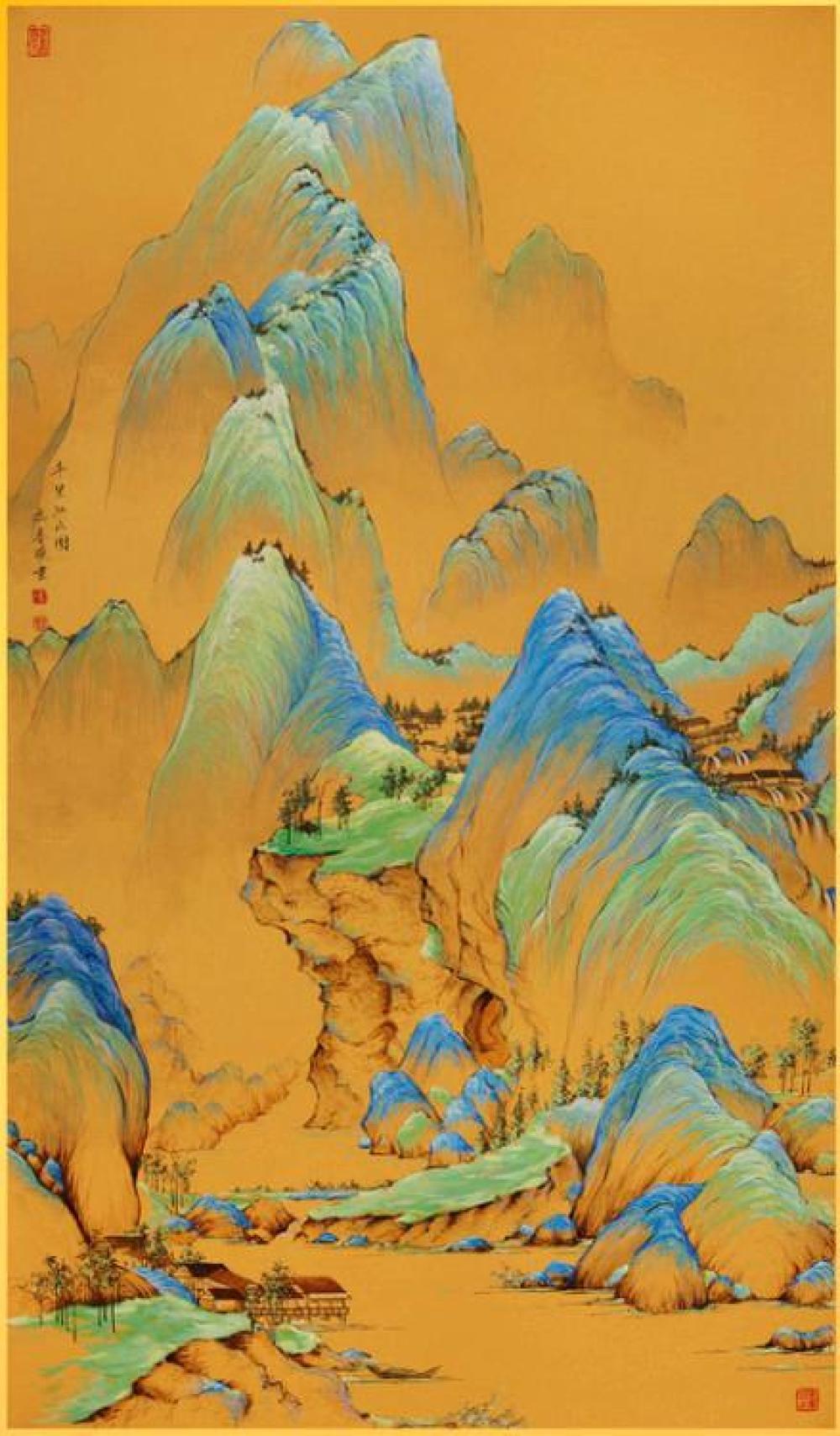 千里江山图作品形式图片