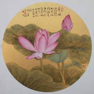 荷花团扇之三