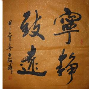 王成路书法--宁静致远