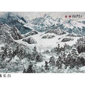 春雪落长白
