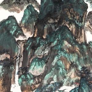 韩伟华作品  山光凝碧