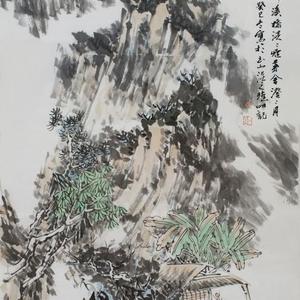 溪桥淡烟