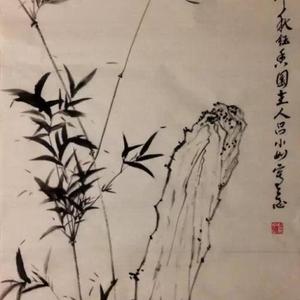 竹石图