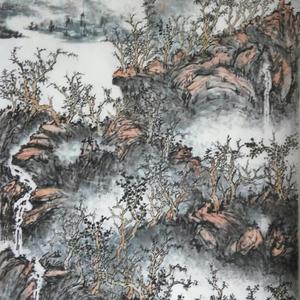 未提款山水画