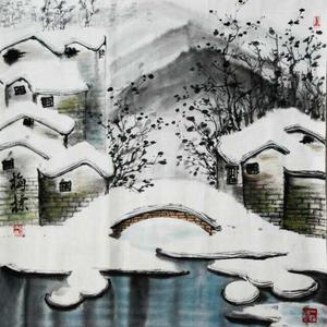 江南雪景