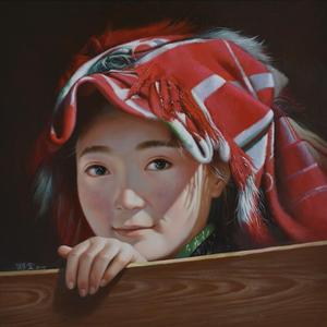 《戴红头巾的女孩》
