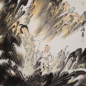 《母子戏鸢图》系列之二
