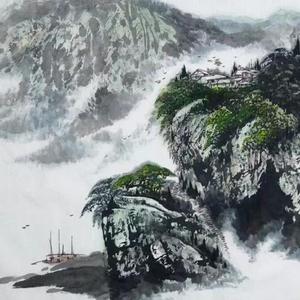 《清江静泊》