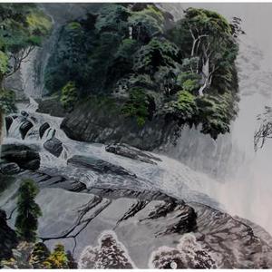 夏日深山（国画）