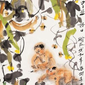 童子斗蟋蟀