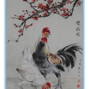 《双鸡图》
