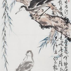 鹭柳春风