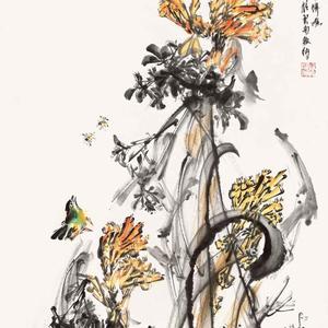 风轻燕雀喜 花暖蜜蜂喧