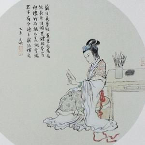 古代仕女团扇2