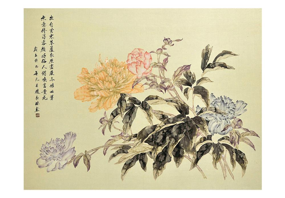 春风芍药图