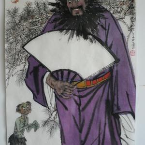钟馗驱邪降幅图