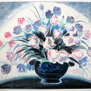 写意花鸟国画《鲜花盛开》