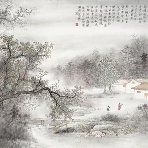 秋林高隐图