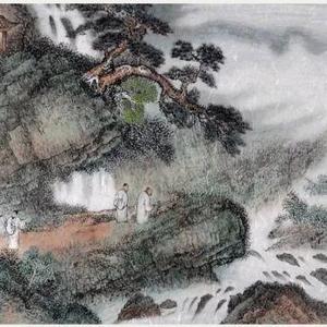 观云山飞瀑