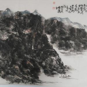 夜山图